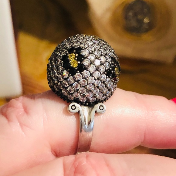 Stunning sterling Silver ring CZ SPINEL - Picture 5 of 7